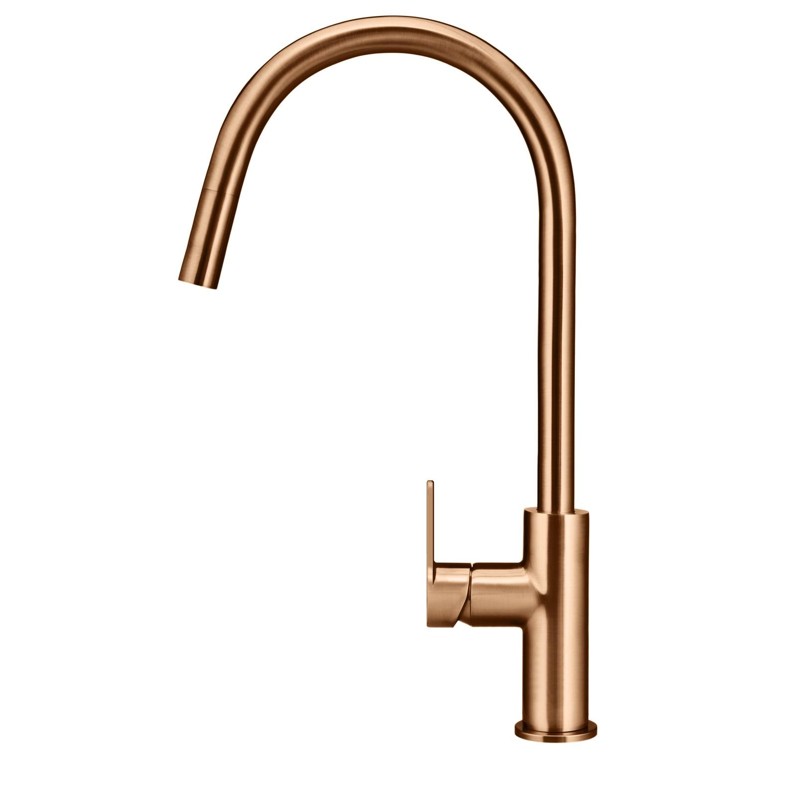 Round Paddle Piccola Pull Out Kitchen Mixer, Lustre Bronze