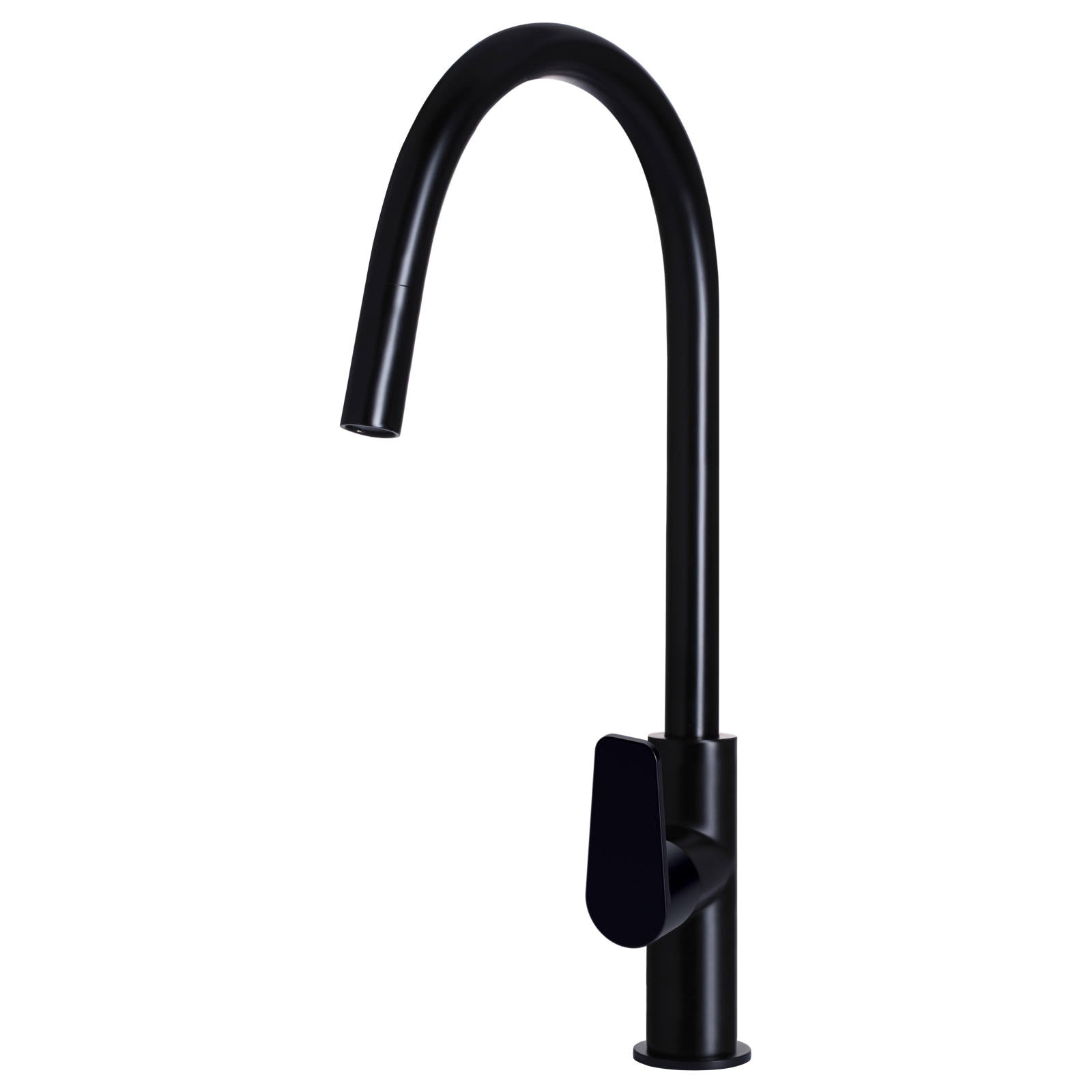 Round Paddle Piccola Pull Out Kitchen Mixer, Matte Black