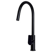 Round Paddle Piccola Pull Out Kitchen Mixer, Matte Black