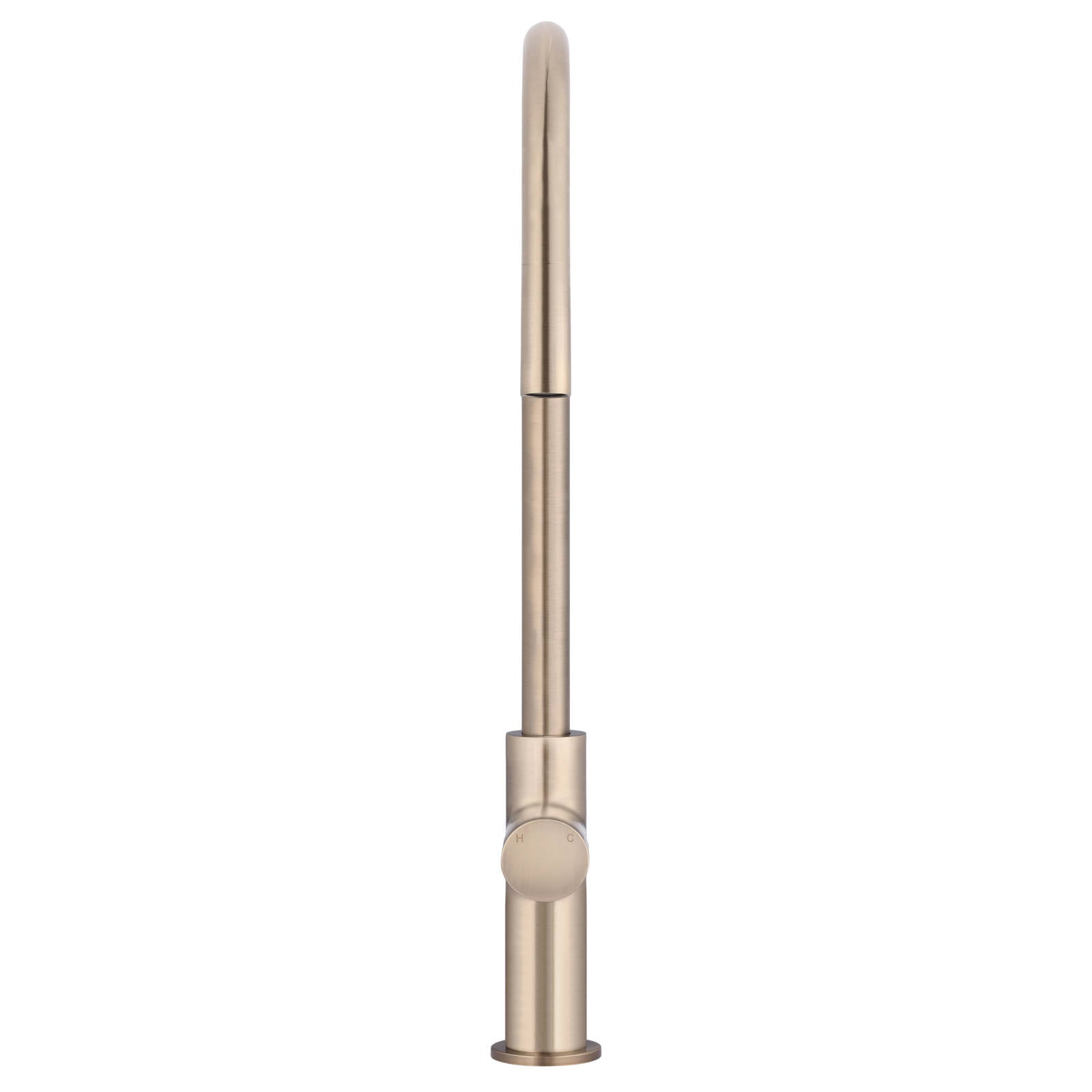 Round Pinless Piccola Pull Out Kitchen Mixer, Champagne