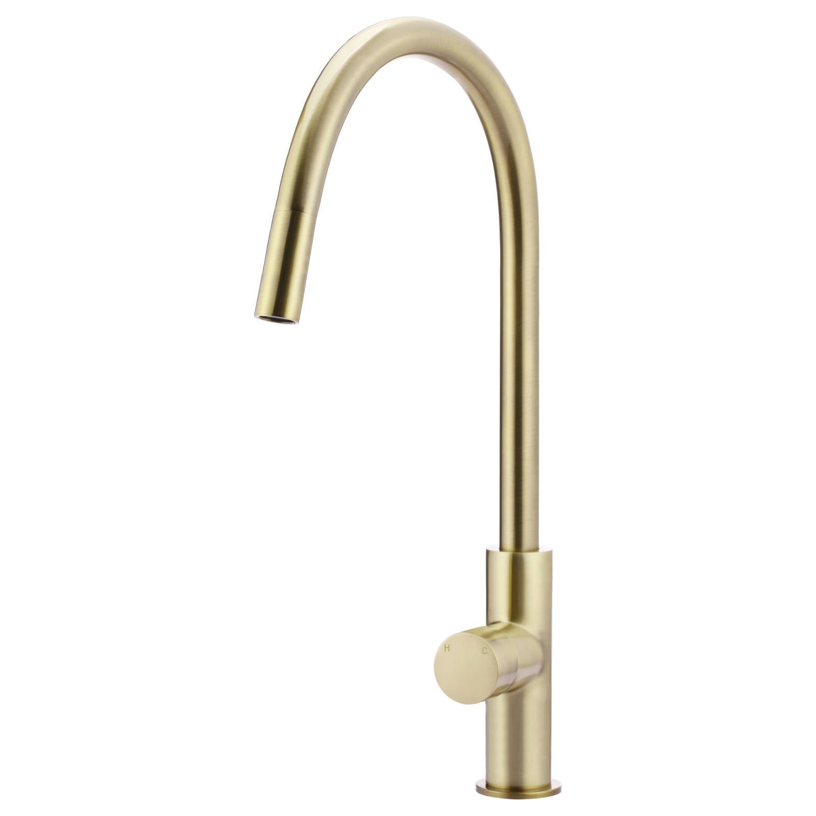Round Pinless Piccola Pull Out Kitchen Mixer, PVD Tiger Bronze