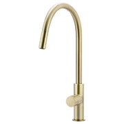 Round Pinless Piccola Pull Out Kitchen Mixer, PVD Tiger Bronze