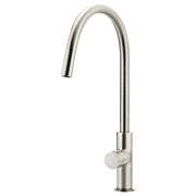Round Pinless Piccola Pull Out Kitchen Mixer, PVD Brushed Nickel