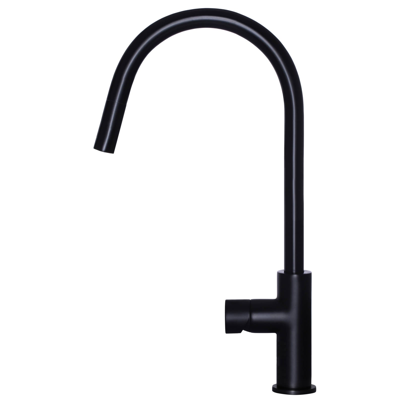 Round Pinless Piccola Pull Out Kitchen Mixer, Matte Black