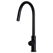 Round Pinless Piccola Pull Out Kitchen Mixer, Matte Black