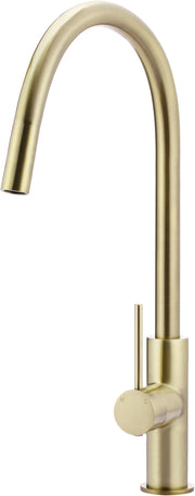 Round Piccola Pull Out Kitchen Mixer, PVD Tiger Bronze