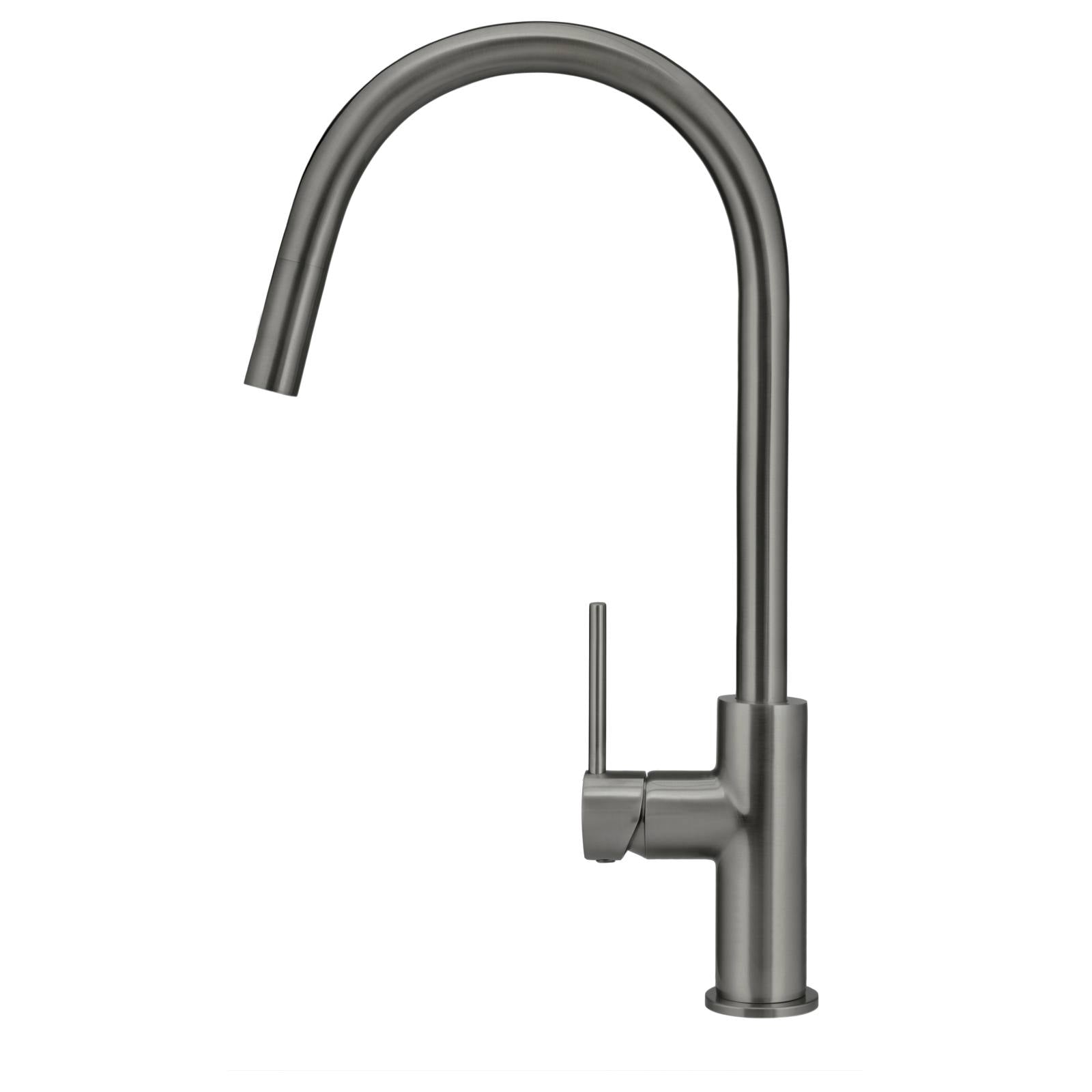 Round Piccola Pull Out Kitchen Mixer, Shadow