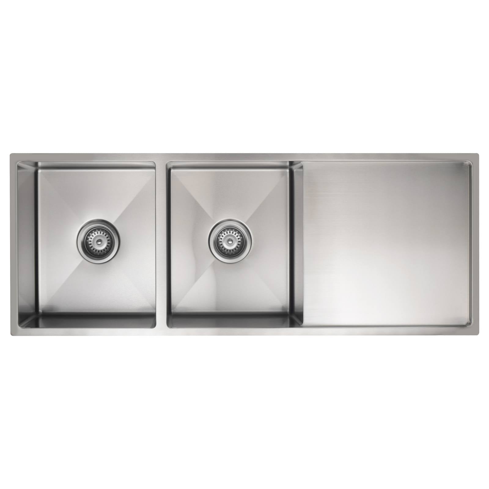 Double Bowl & Drainboard 1160 x 440, PVD Brushed Nickel
