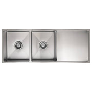 Double Bowl & Drainboard 1160 x 440, PVD Brushed Nickel