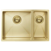 One & Half Bowl 670 x 440, Brushed Bronze Gold