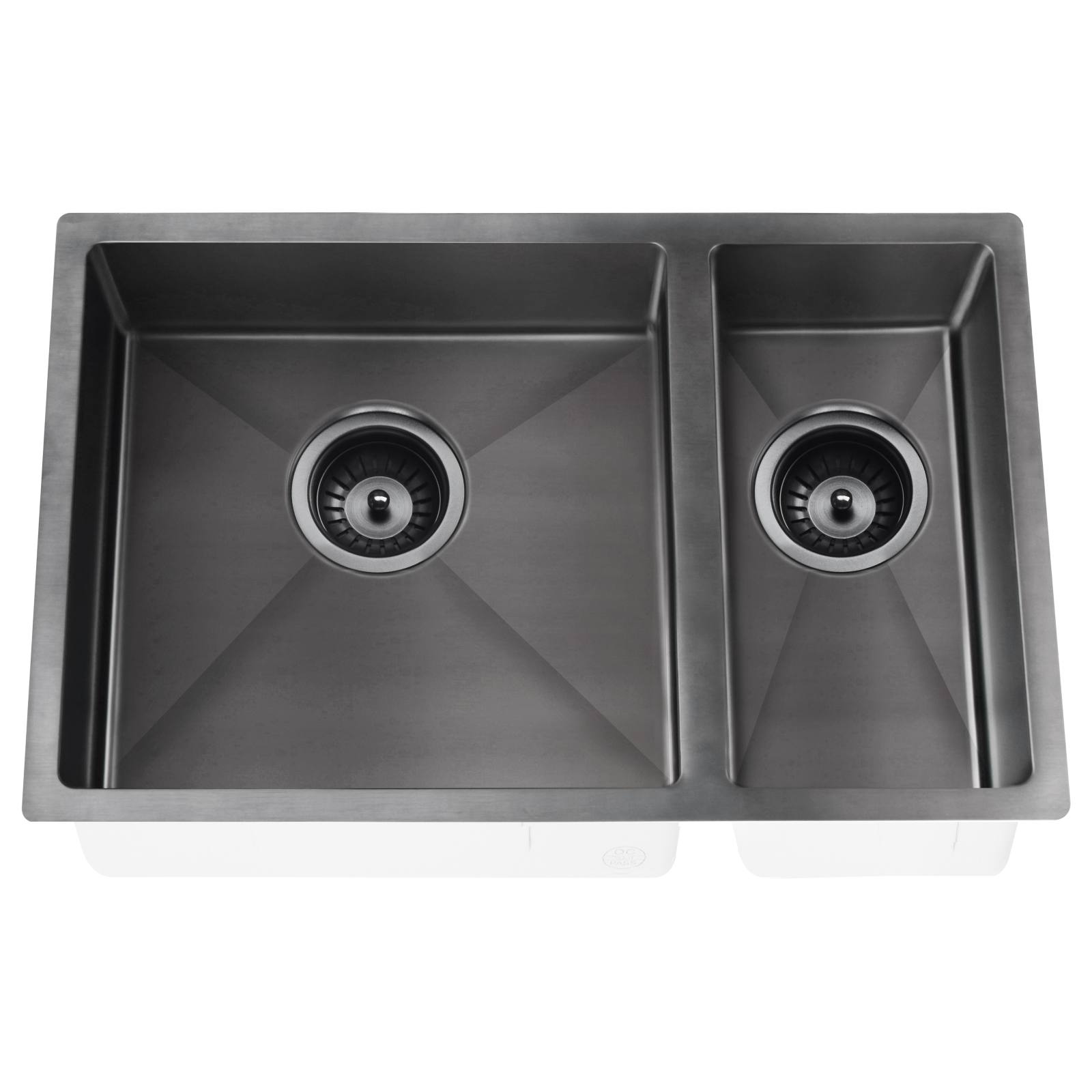 One & Half Bowl 670 x 440, Gunmetal Black