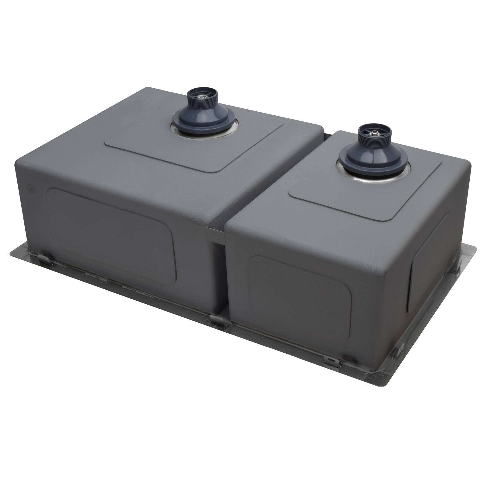 One & Half Bowl 670 x 440, Gunmetal Black