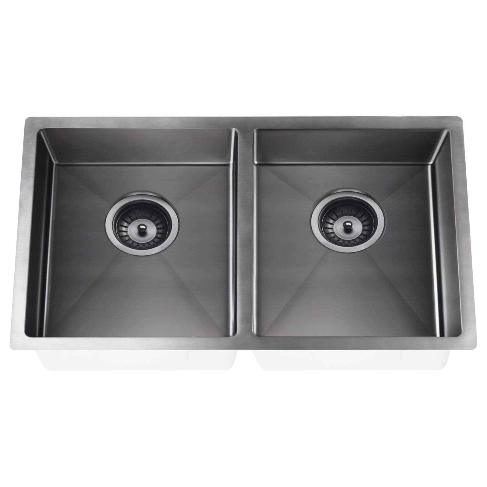 Double Bowl 860 x 440, Gunmetal Black