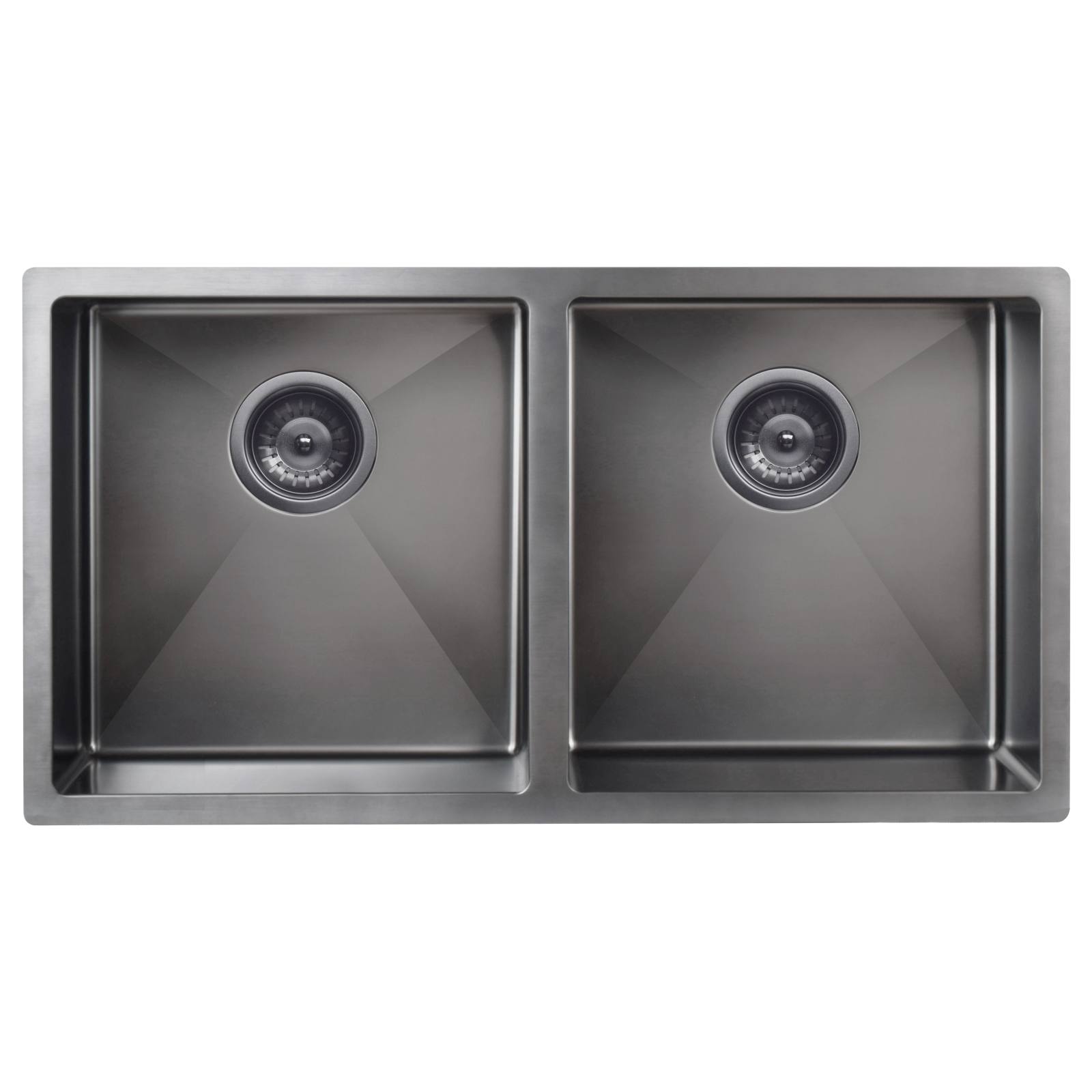 Double Bowl 860 x 440, Gunmetal Black
