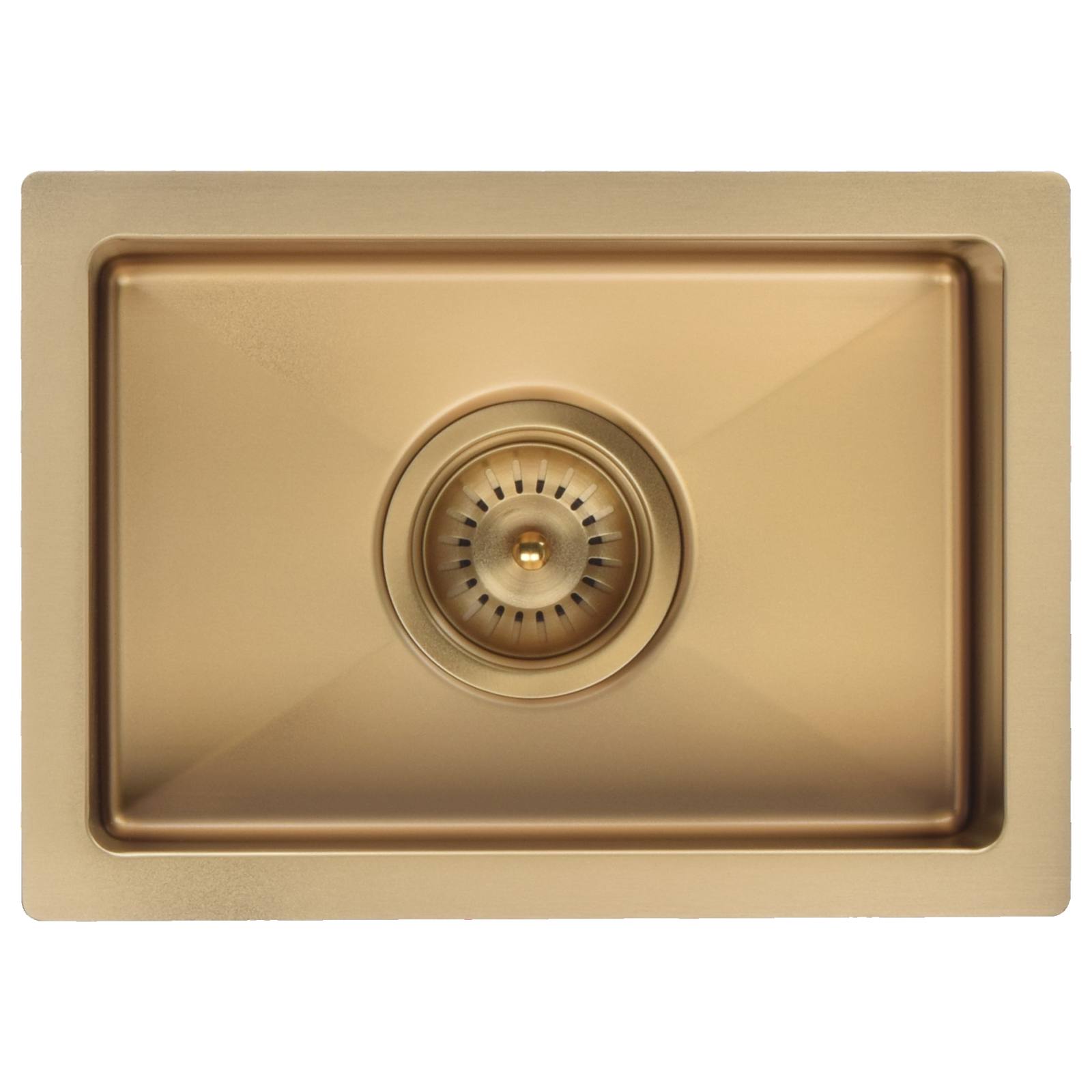 Single Bowl 382 x 272, Brushed Bronze Gold