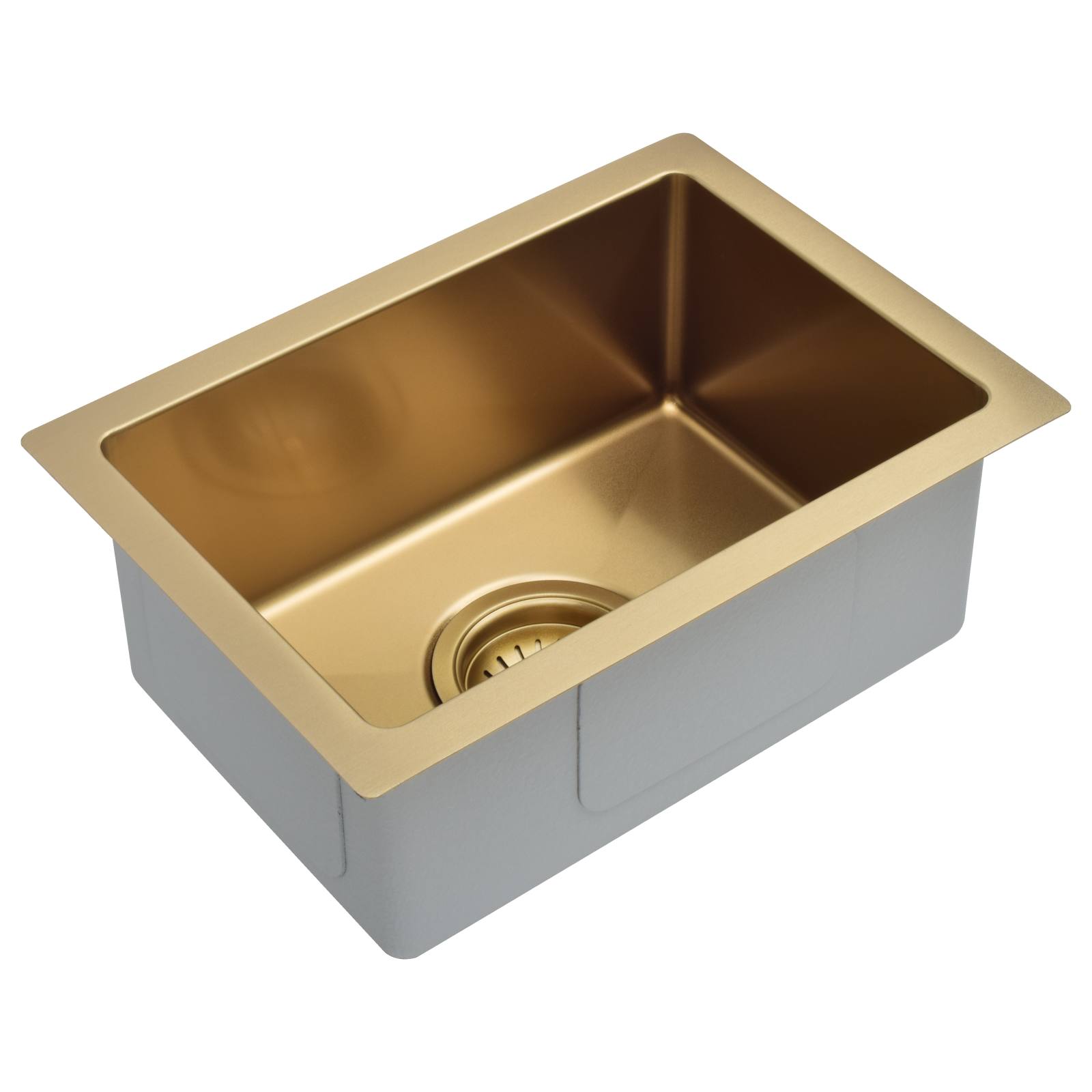 Single Bowl 382 x 272, Brushed Bronze Gold