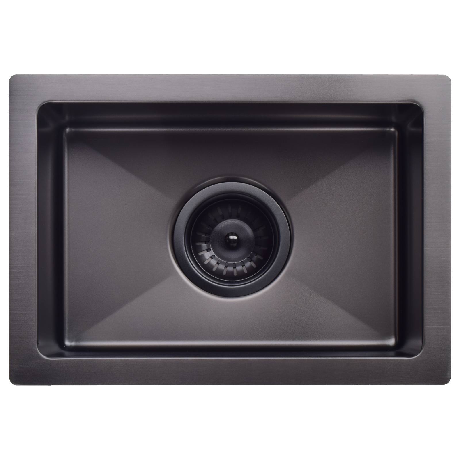 Single Bowl 382 x 272, Gunmetal Black