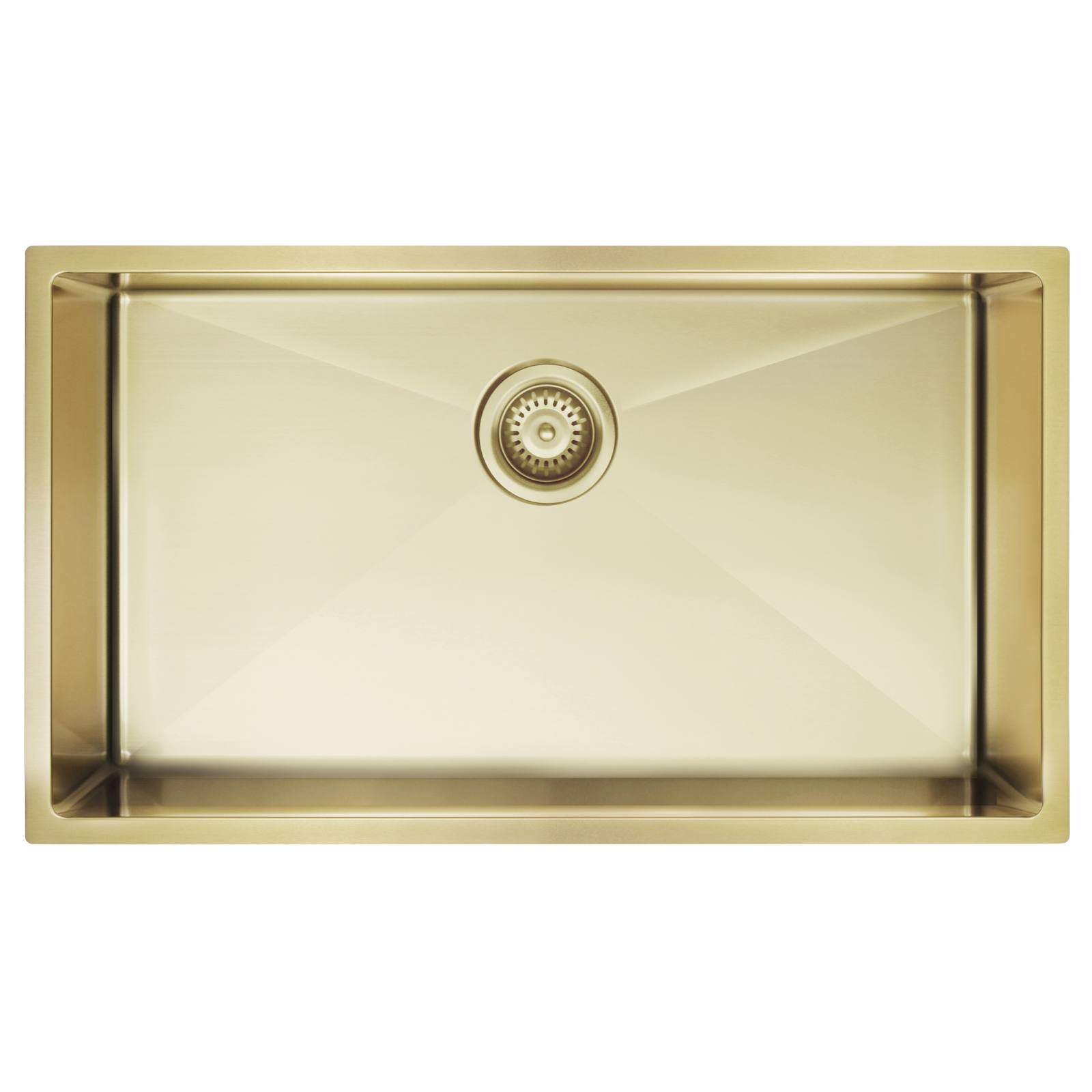 Single Bowl 760 x 440, Brushed Bronze Gold