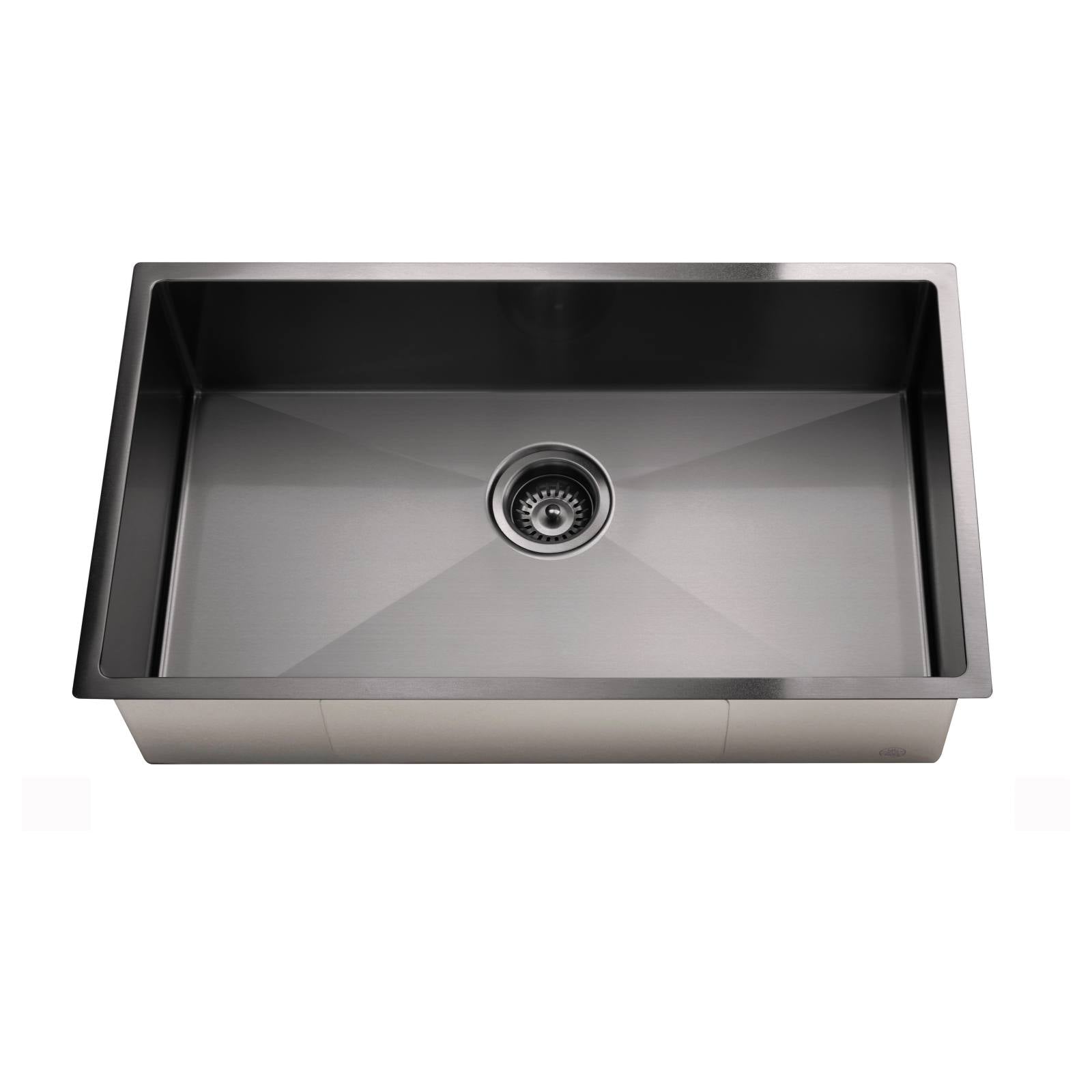Single Bowl 760 x 440, Gunmetal Black
