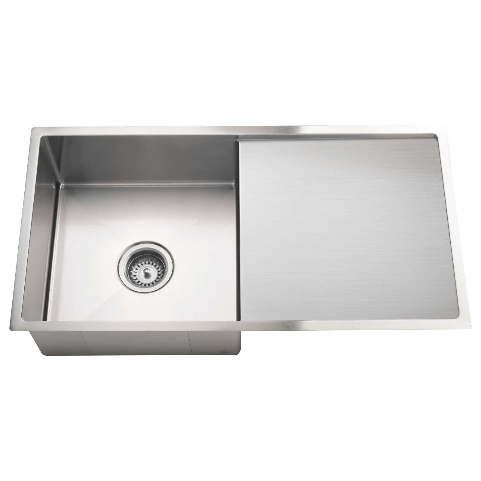 Single Bowl & Drainboard 840 x 440, PVD Brushed Nickel