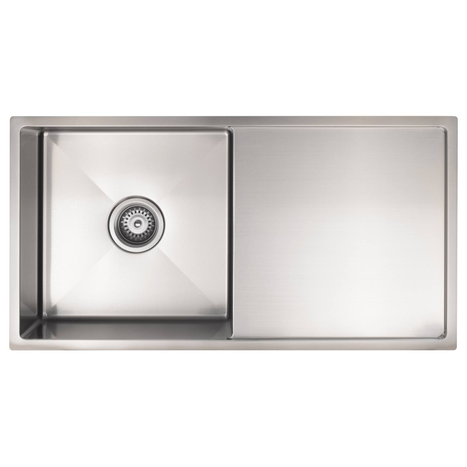 Single Bowl & Drainboard 840 x 440, PVD Brushed Nickel