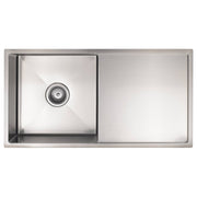 Single Bowl & Drainboard 840 x 440, PVD Brushed Nickel