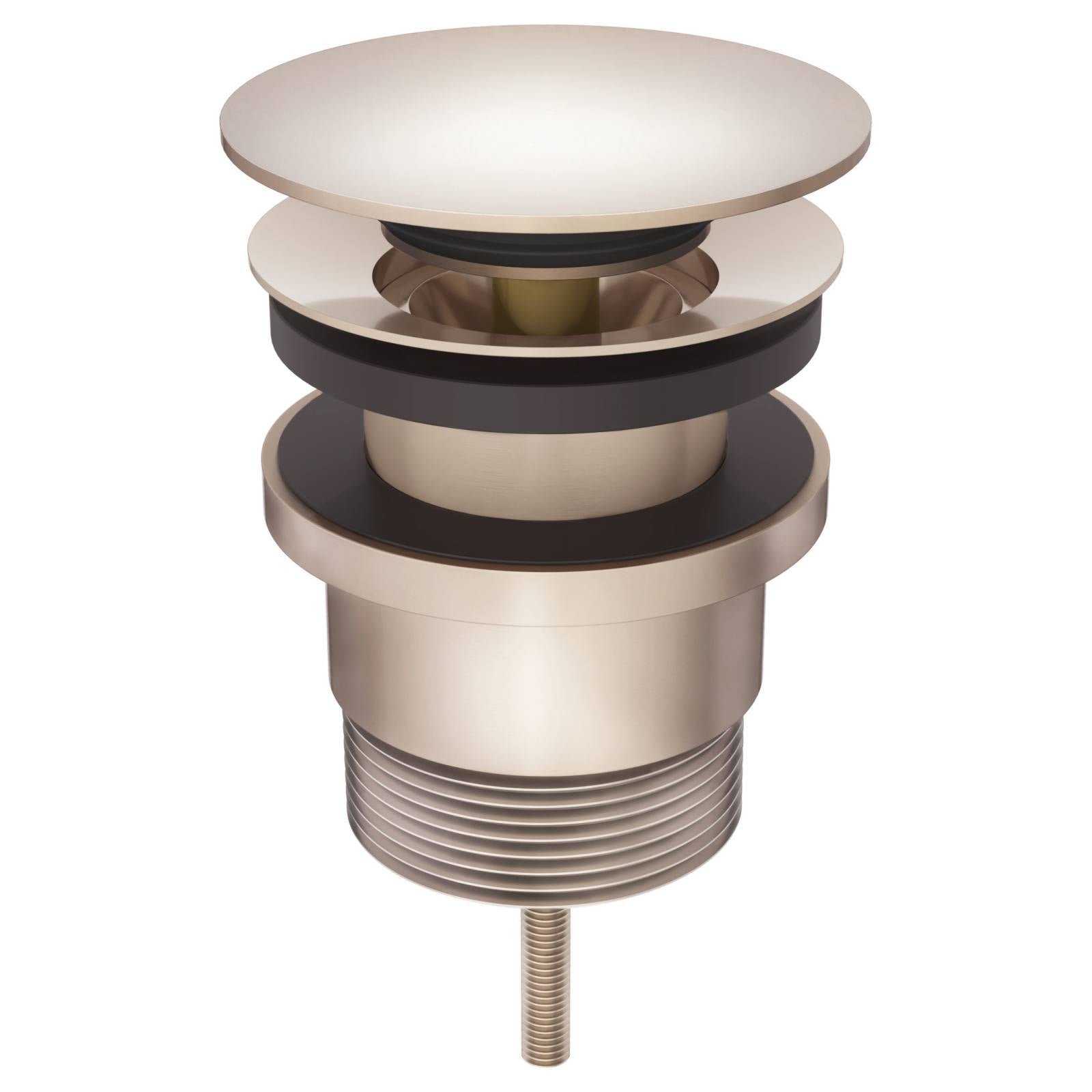 Universal all-in-one Pop Up Waste, Champagne