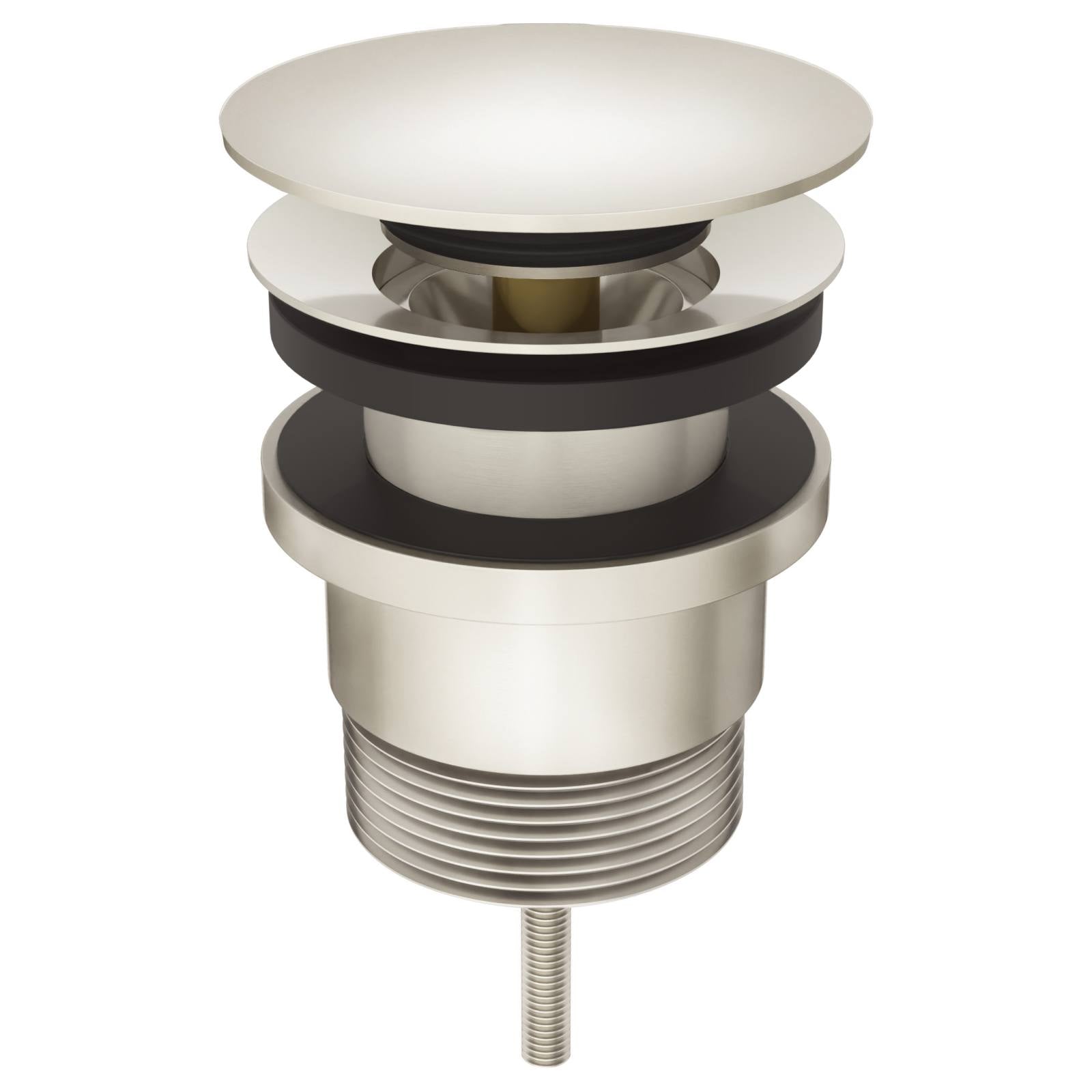 Universal all-in-one Pop Up Waste, Brushed Nickel