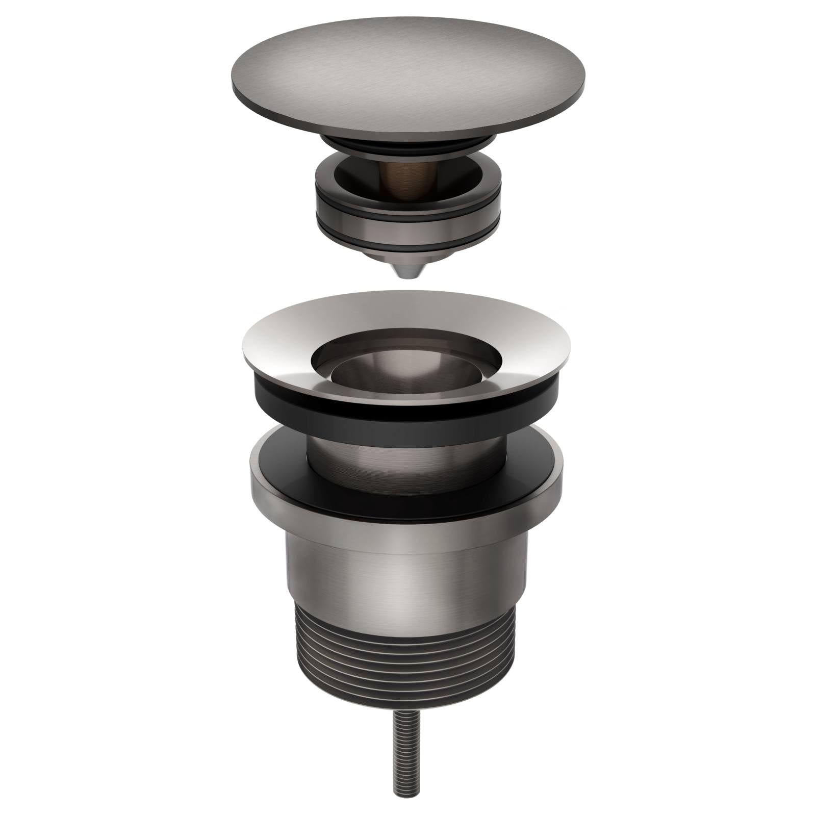 Universal all-in-one Pop Up Waste, Shadow Gunmetal