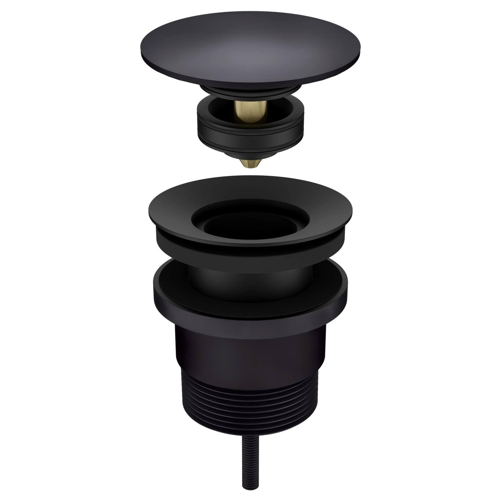 Universal all-in-one Pop Up Waste, Matte Black