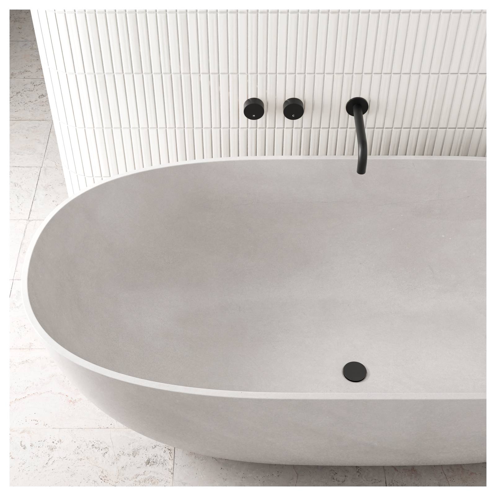 Universal all-in-one Pop Up Waste, Matte Black