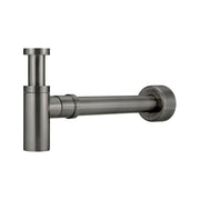 Round Bottle Trap For 32mm Basin Waste and 32mm Waste Pipe with 40mm Adapter, Shadow