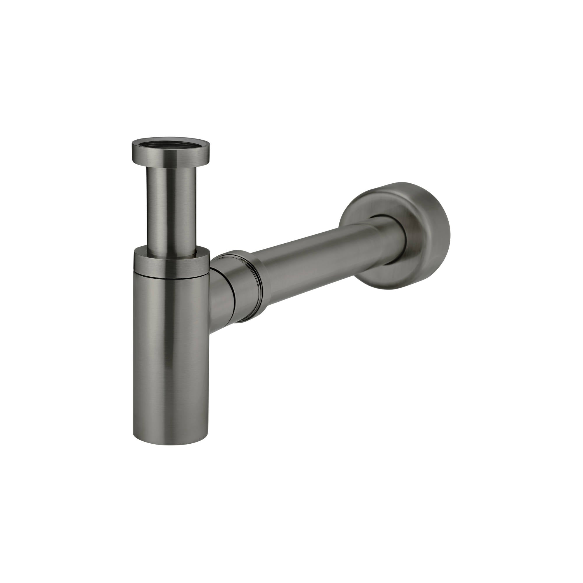 Round Bottle Trap For 32mm Basin Waste and 32mm Waste Pipe with 40mm Adapter, Shadow