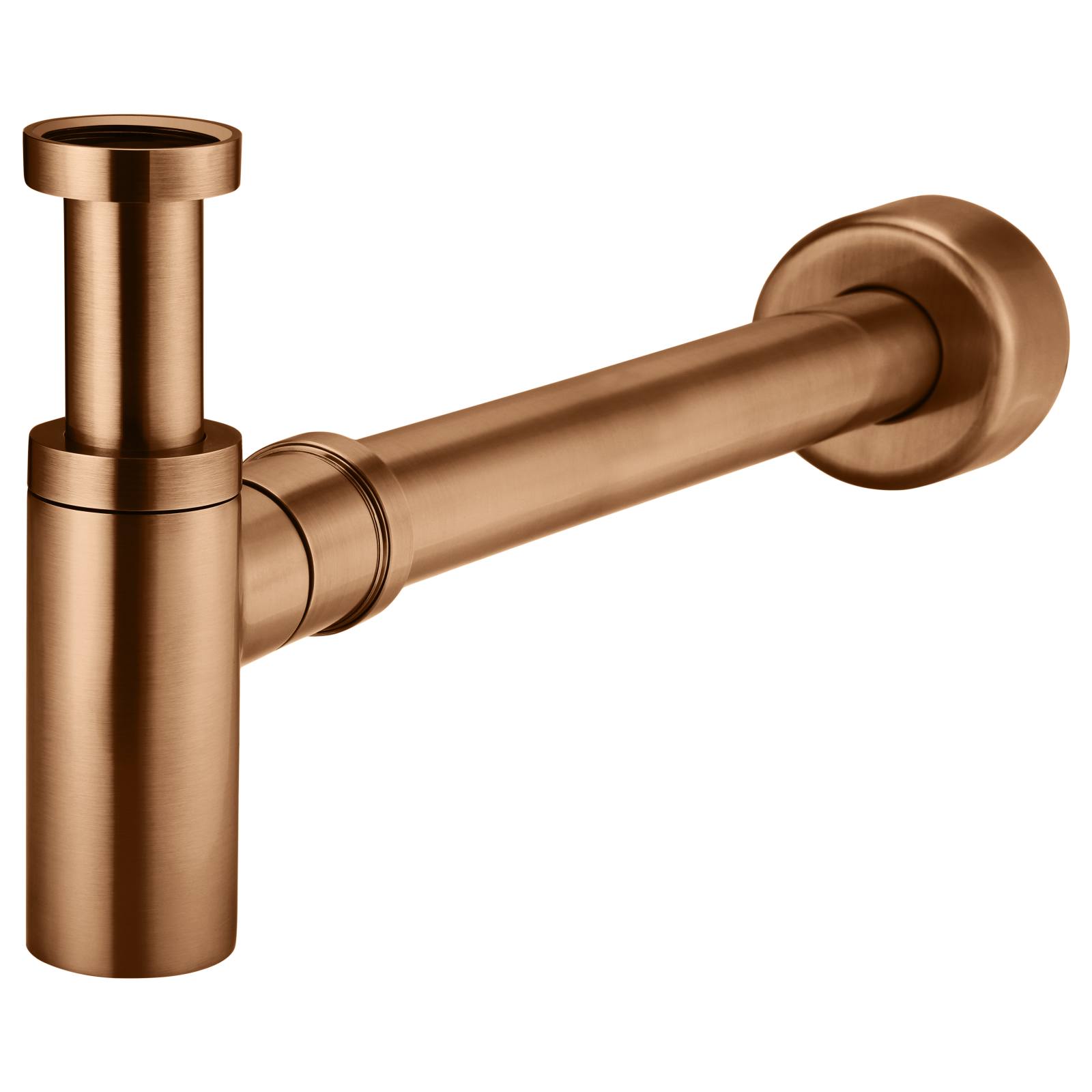 Round Bottle Trap for 32mm basin waste & 40mm outlet, Lustre Bronze