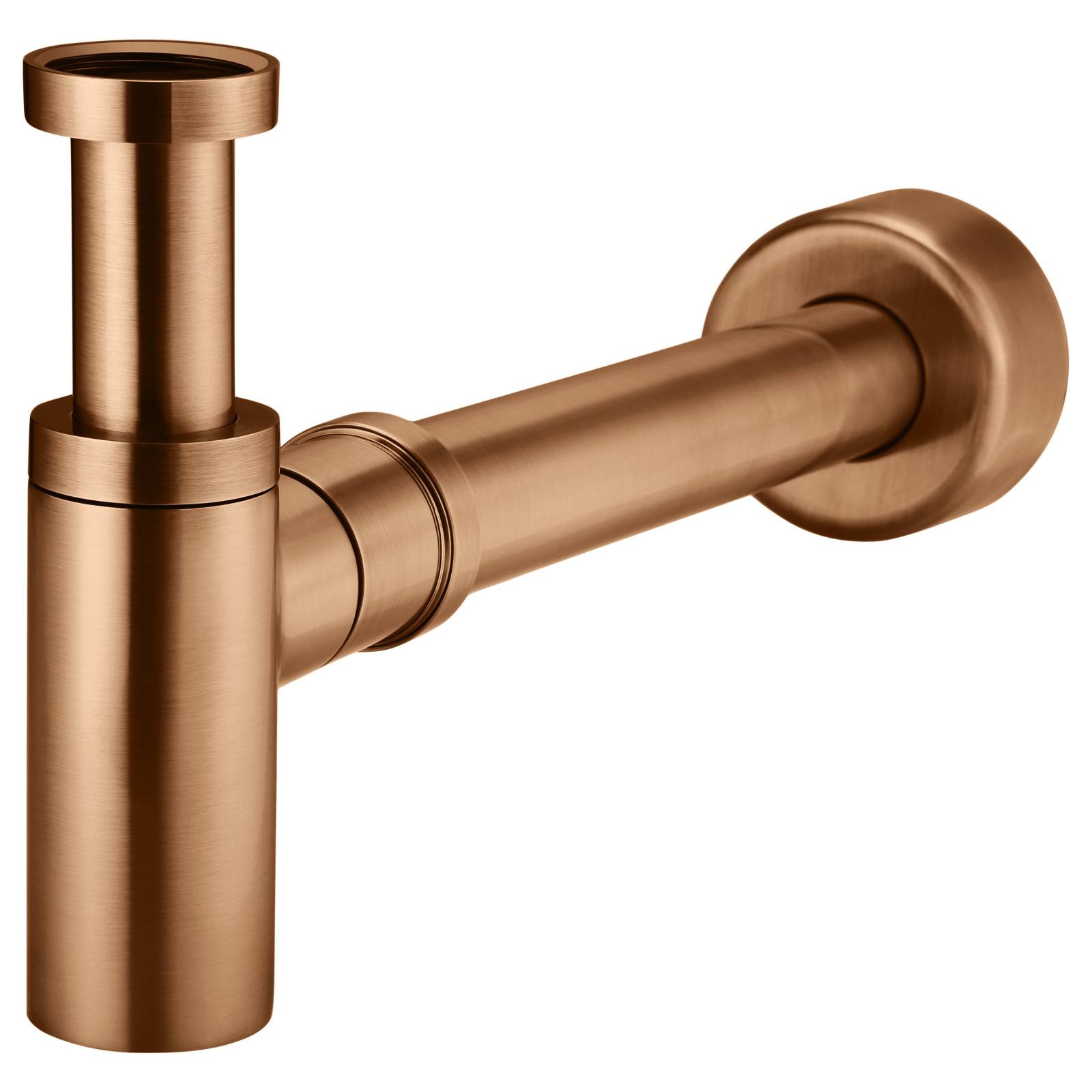 Round Bottle Trap for 32mm basin waste & 40mm outlet, Lustre Bronze