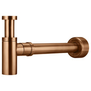 Round Bottle Trap for 32mm basin waste & 40mm outlet, Lustre Bronze