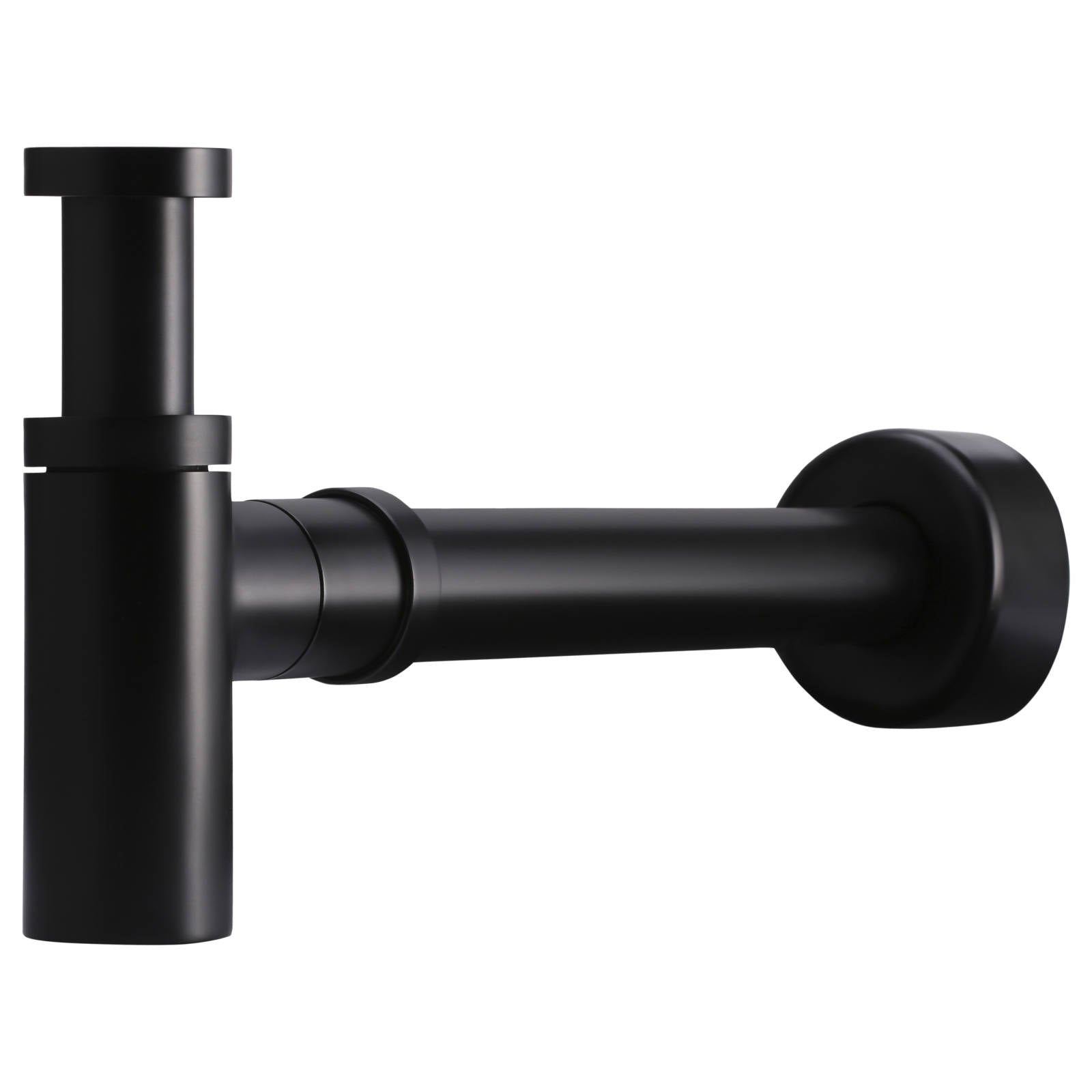 Round Bottle Trap for 32mm basin waste & 40mm outlet, Matte Black