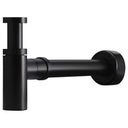 Round Bottle Trap for 32mm basin waste & 40mm outlet, Matte Black