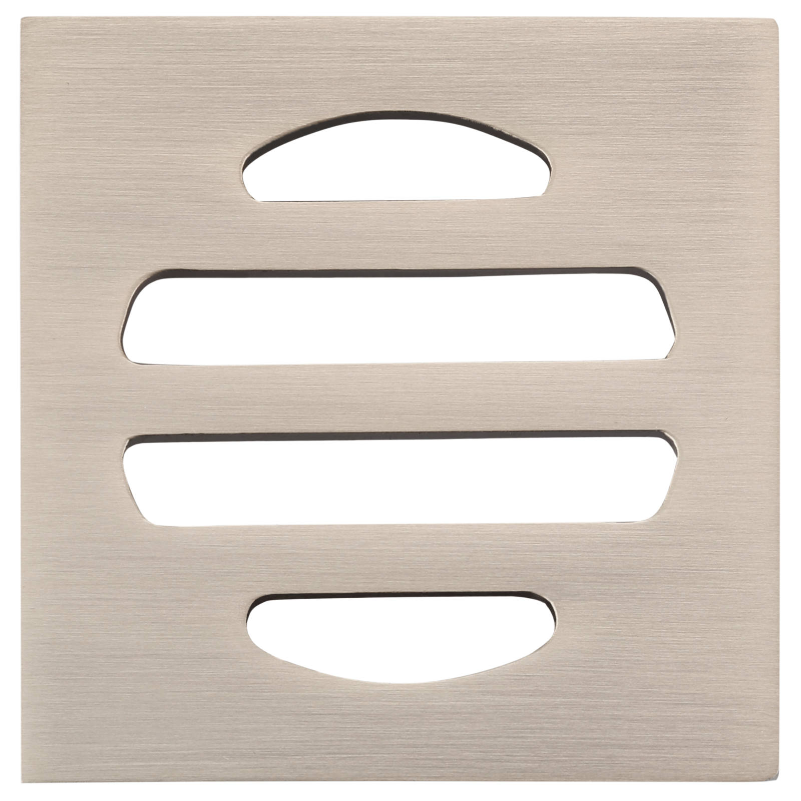 Square Floor Grate Shower Drain, 50mm outlet, Champagne