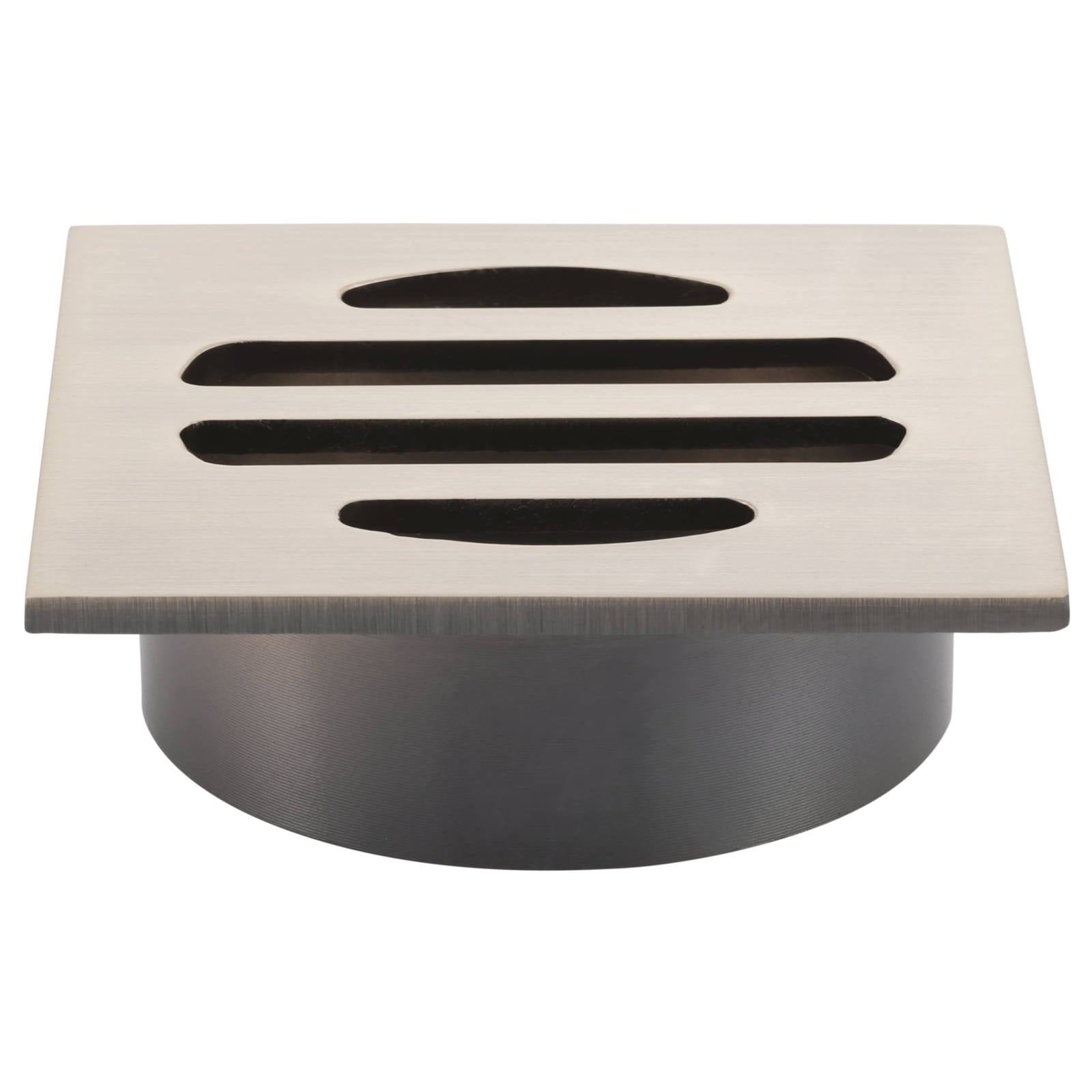 Square Floor Grate Shower Drain, 50mm outlet, Champagne