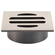 Square Floor Grate Shower Drain, 50mm outlet, Champagne