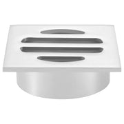 Square Floor Grate Shower Drain, 50mm outlet, Polished Chrome