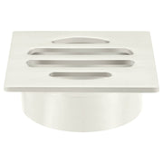 Square Floor Grate Shower Drain, 50mm outlet, PVD Brushed Nickel