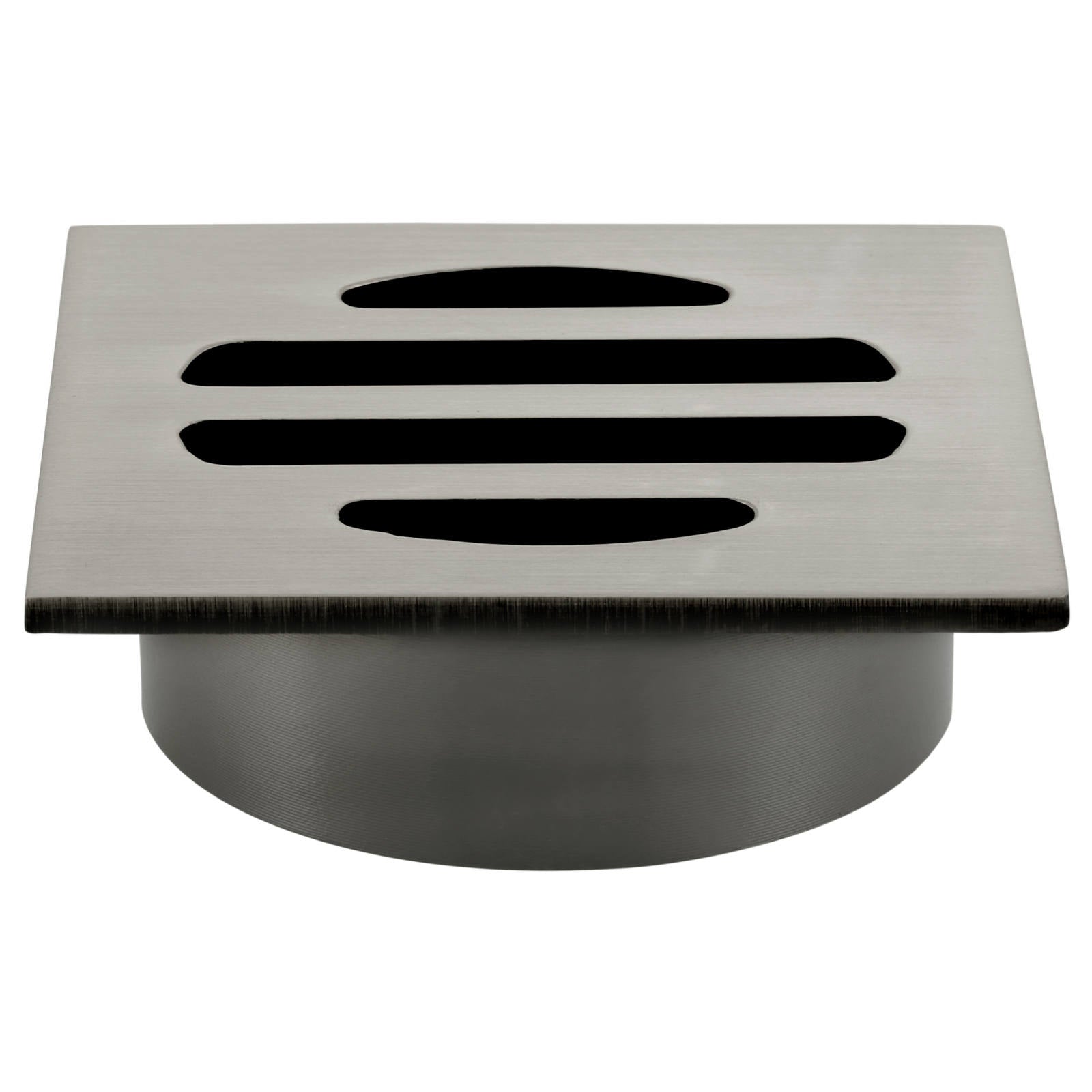 Square Floor Grate Shower Drain, 50mm outlet, Shadow