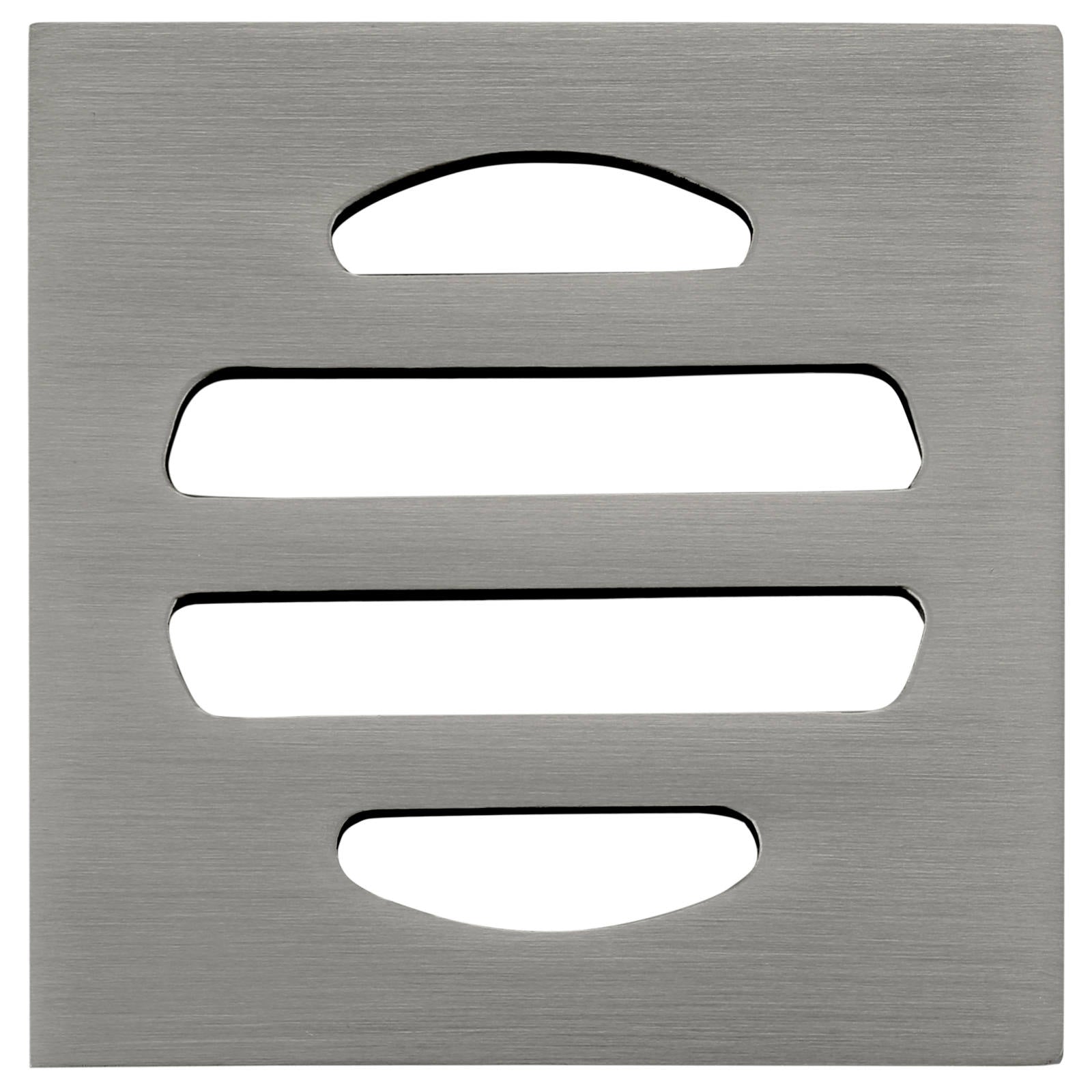 Square Floor Grate Shower Drain, 50mm outlet, Shadow