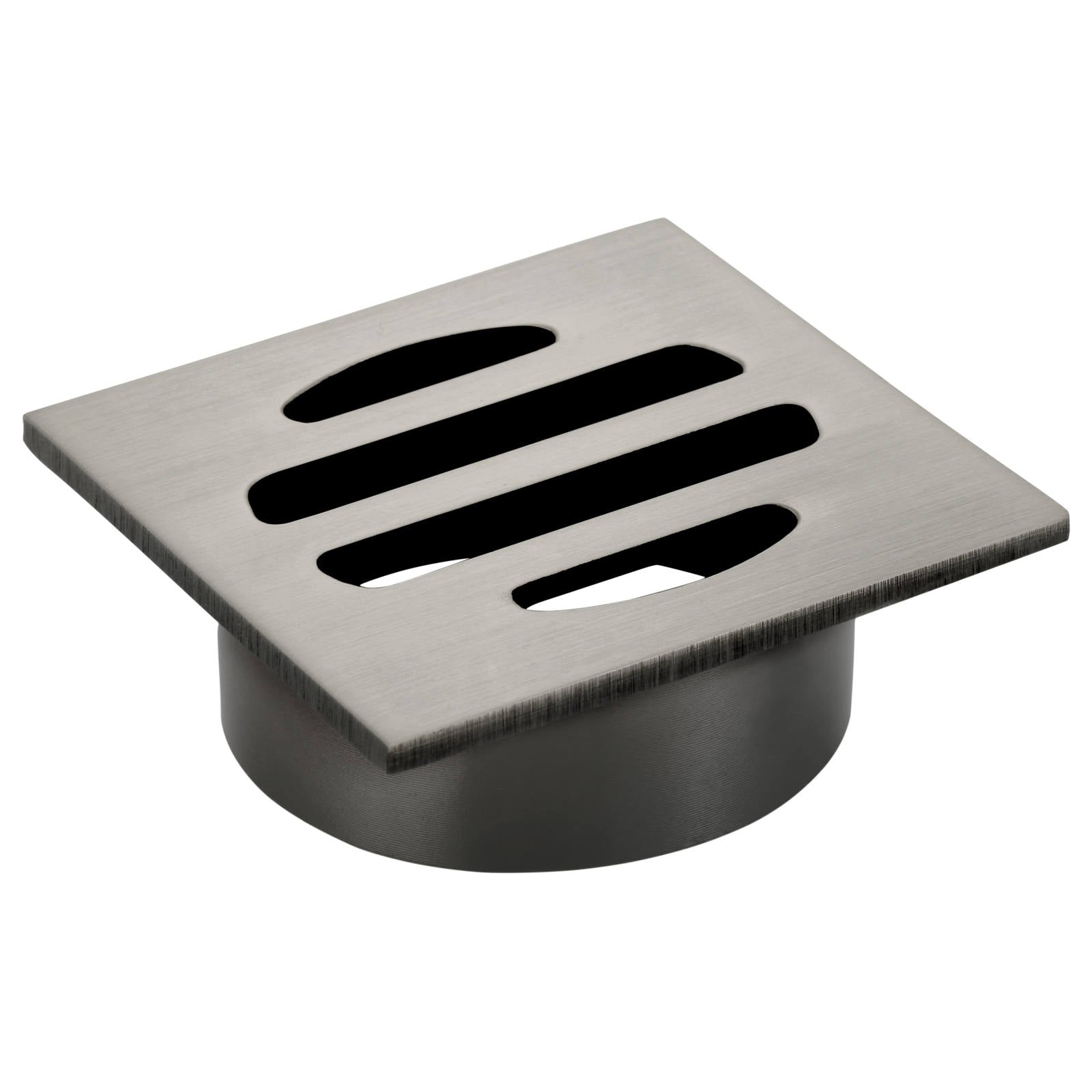 Square Floor Grate Shower Drain, 50mm outlet, Shadow