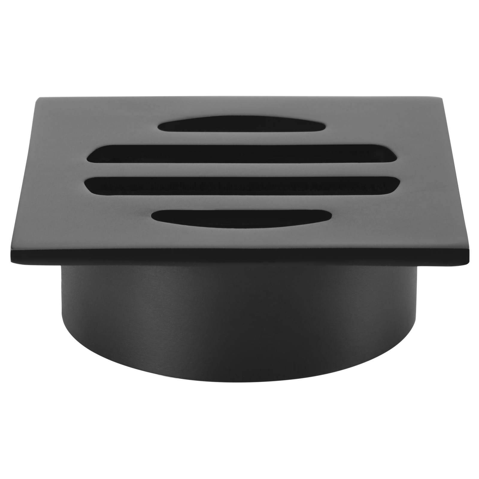 Square Floor Grate Shower Drain, 50mm outlet, Matte Black