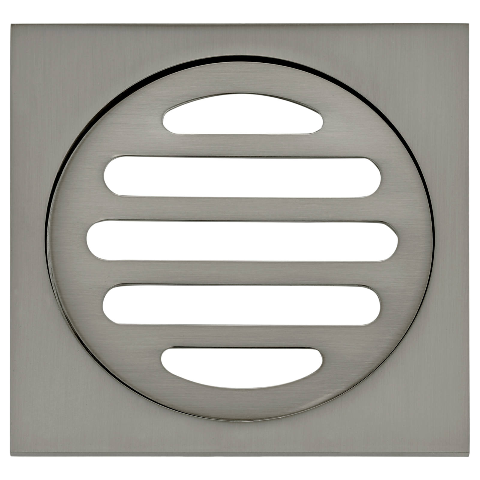 Square Floor Grate Shower Drain, 80mm outlet, Shadow