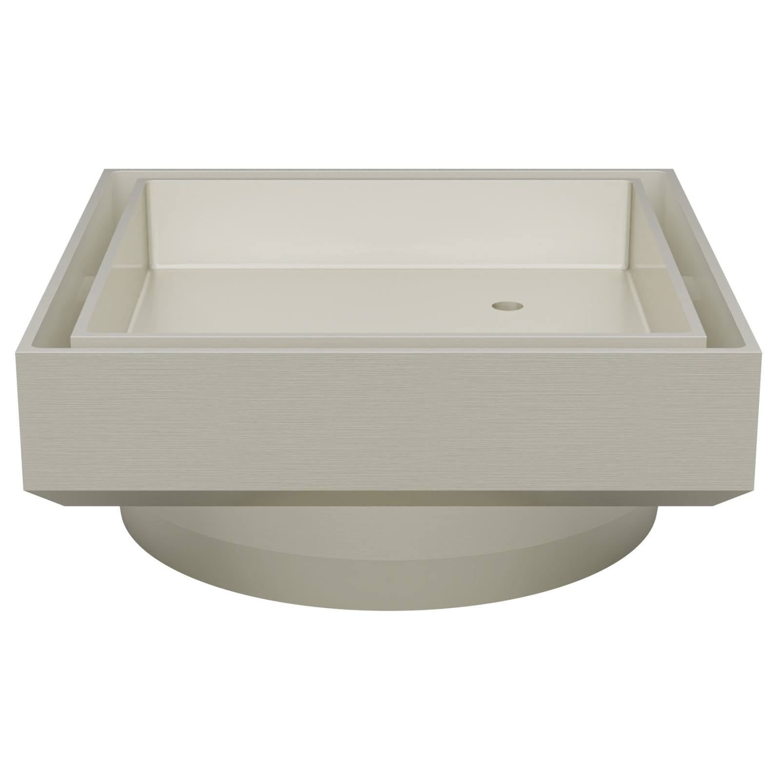 Shower Waste with Tile Insert, Brushed Nickel