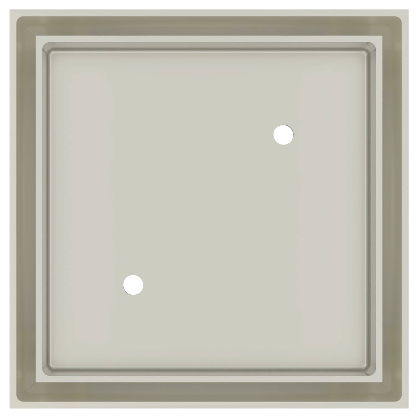 Shower Waste with Tile Insert, Brushed Nickel